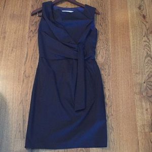 Diane Von Furstenberg sleeveless dark navy dress